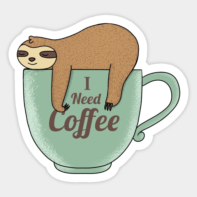 I need Coffee Sticker by coffeeman